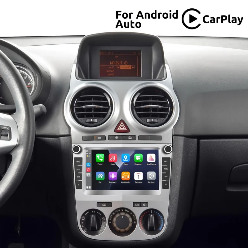 Autostereo – Autoradio – Multimediaspeler – Navigatiesysteem – CarPlay – 7 Inch HD-IPS Touchscreen – Android 14 met 4+64GB geheugen