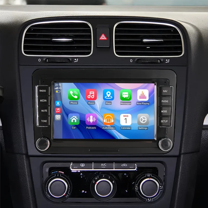 Autoradio – Auto Radio – Car Audio – Multimedia Speler – Navigatiesysteem – 7 Inch IPS Touchscreen – Android 14 – Draadloze CarPlay & AHD Camera