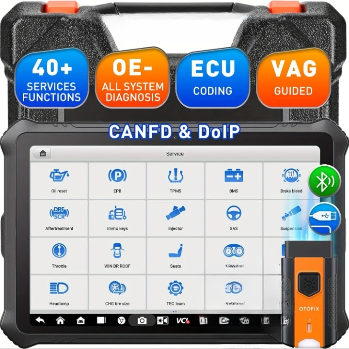 OBD2 Scanner – Diagnoseapparaat – Auto Uitlezer – Codelezer – Uitleesapparaat – 38 Servicefuncties – USB Voeding & Wi-Fi Updates