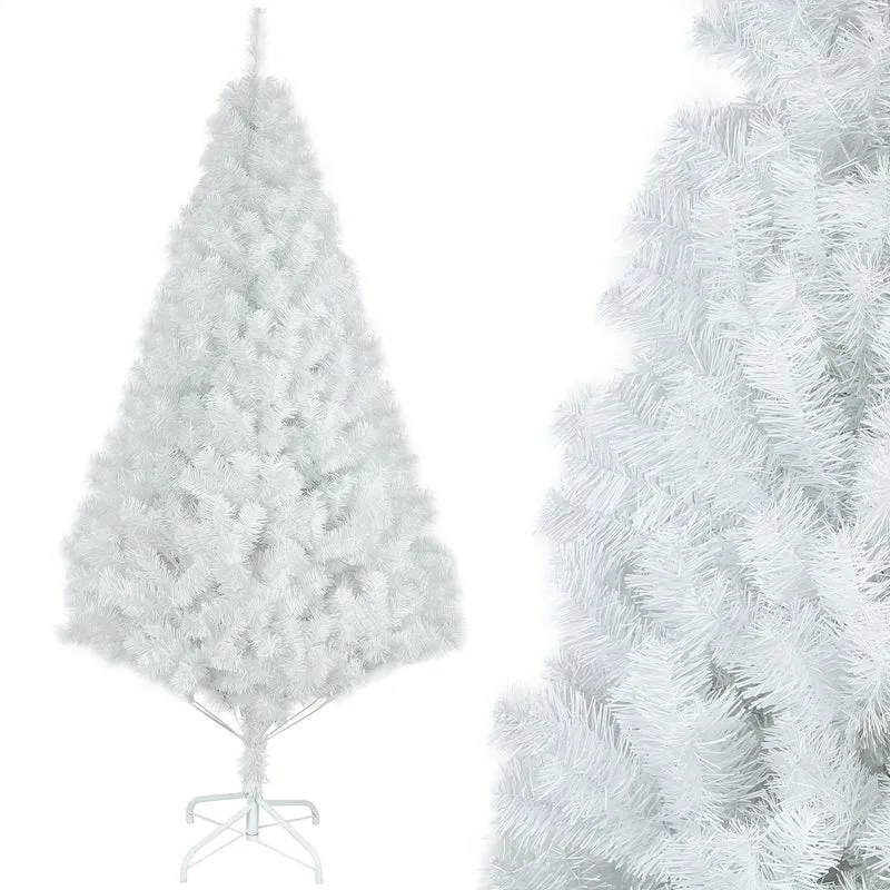 Kunstkerstboom – Kunstboom – Nepspar – Kerstboom Wit – Kunstnaaldboom – 180 cm Hoog – Stevige Metalen Standaard – Duurzaam & Onderhoudsvrij