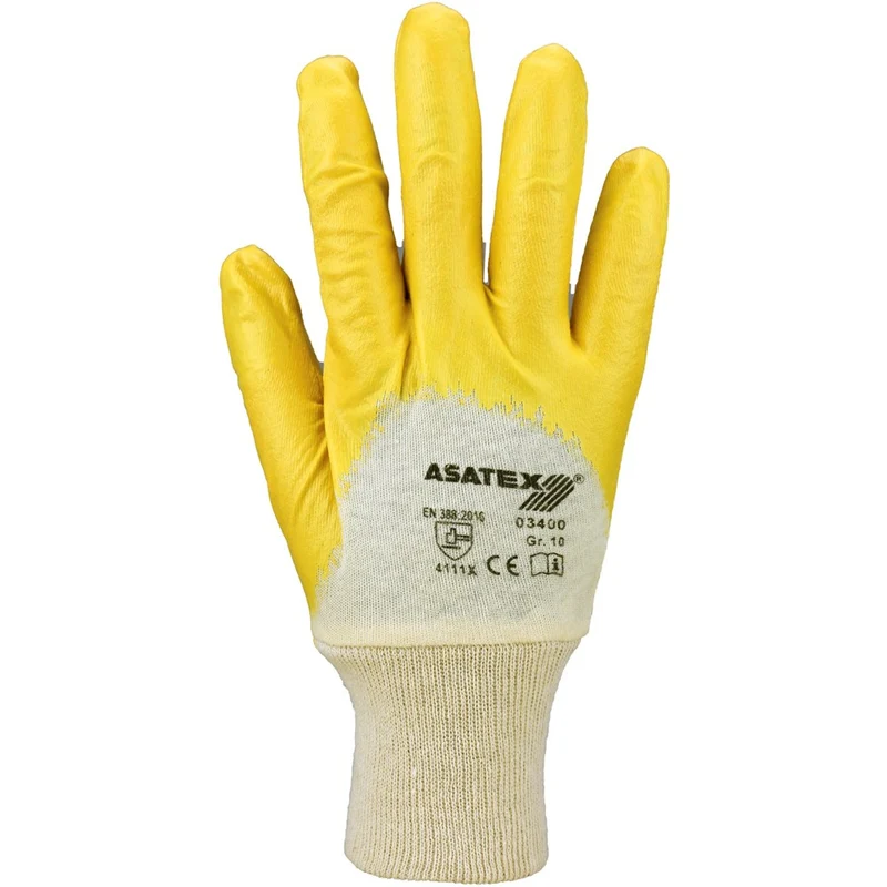 ASATEX® HANDSCHOEN NITRIL GEEL MT 10