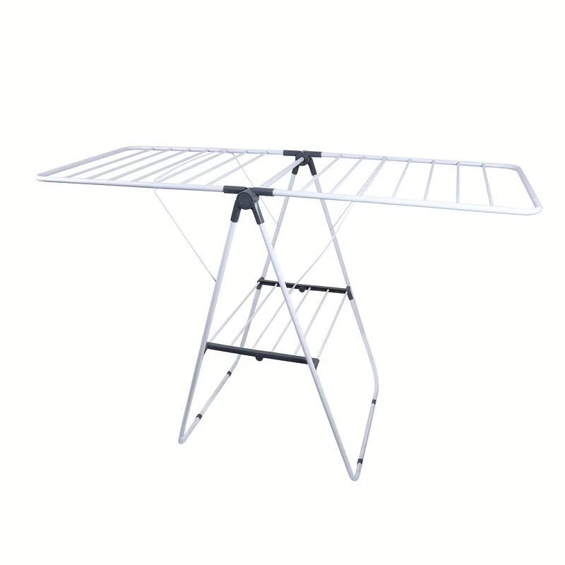 Heavy-Duty Foldable Clothes Drying Rack, Owlwing Design, Indoor/Outdoor Clothes Hanger, Stainless Steel Folding Towel Rack, Wind Dryer, Suitable for Bedding Towels Sweater 138x60x98.5cm, Drying Racks