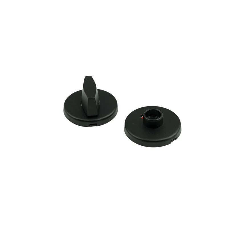 Oxloc KLIKROZET WC 8MM ROND ALU. ZWART 55MM TOULOUSE