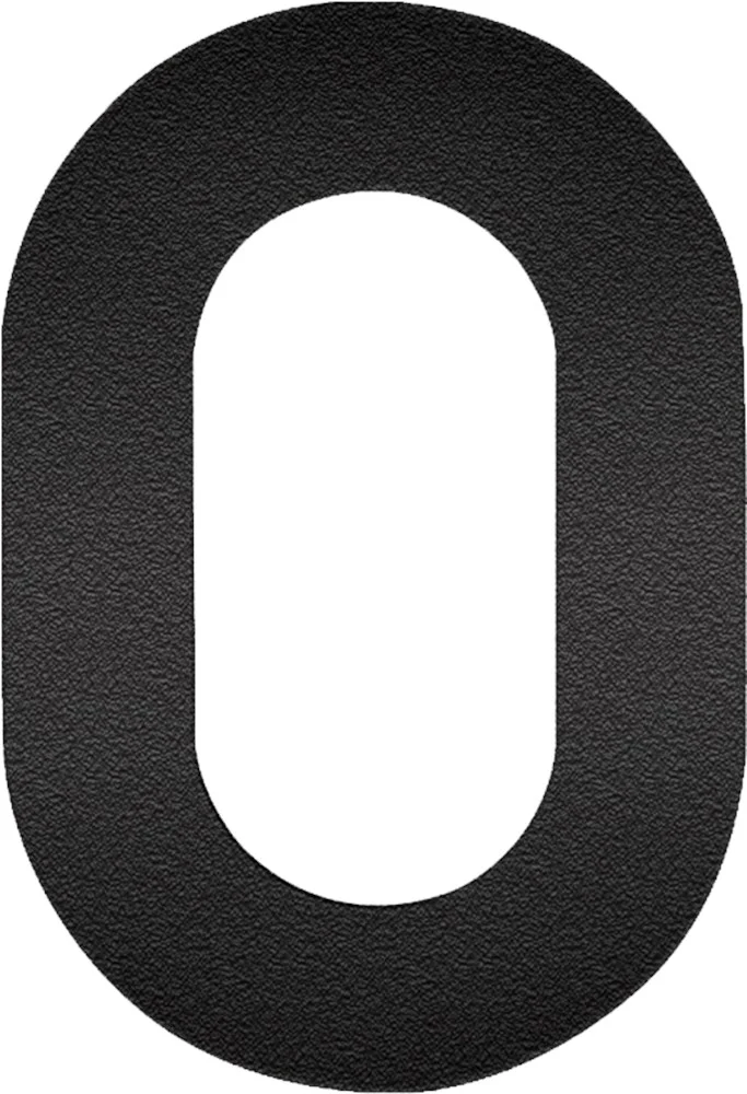 Oxloc HUISNUMMER RVS ZWART 0