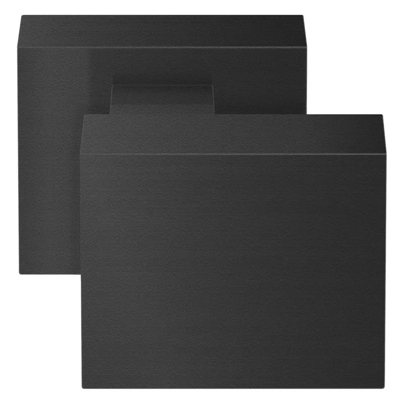 Oxloc VOORDEURKNOP RVS ZWART RECHT 53x53MM