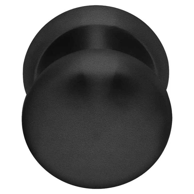 Oxloc VOORDEURKNOP RVS ZWART ROND 70MM