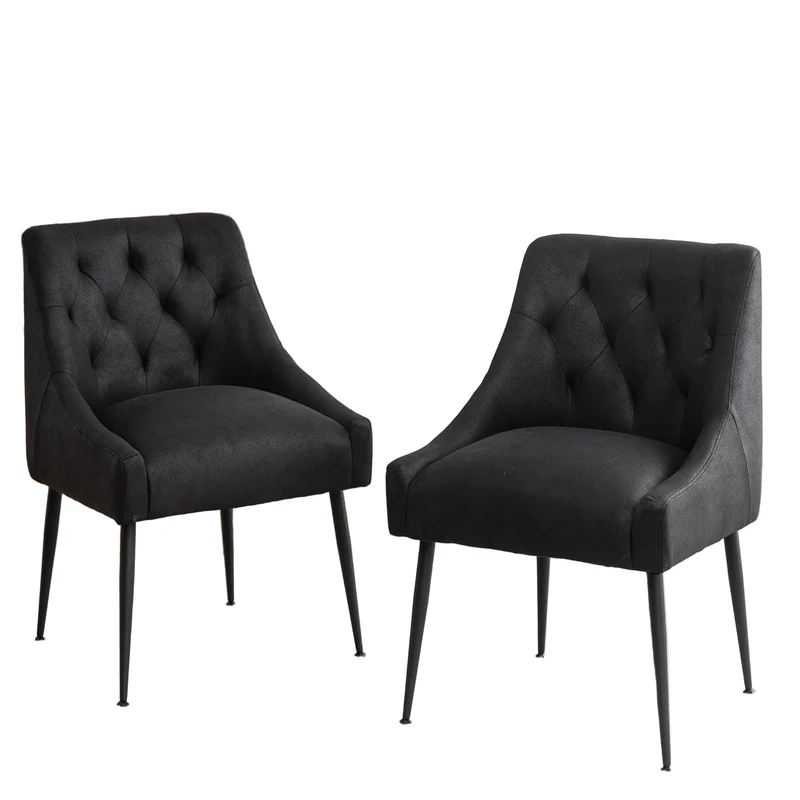 Eetkamerstoelen – Stoelen – Kuipstoelen – Keukenstoelen – Woonkamerstoelen – Met Metalen Frame – 13 cm Dikke Zitting