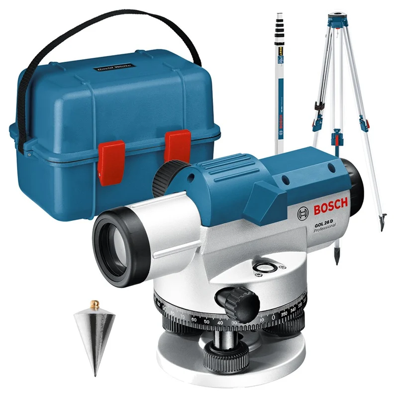 BOSCH GOL 26 D + BT 160 STATIEF + GR 500OPTISCH NIVELLEERTOESTEL
