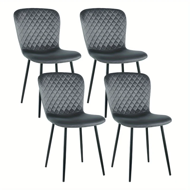 Eetkamerstoel – Kuipstoel – Stoel – Draaistoel – Meubel – Set van 2 – Velvet Bekleding – Metalen Onderstel – 86x58x45 cm – Comfortabel & Stijlvol