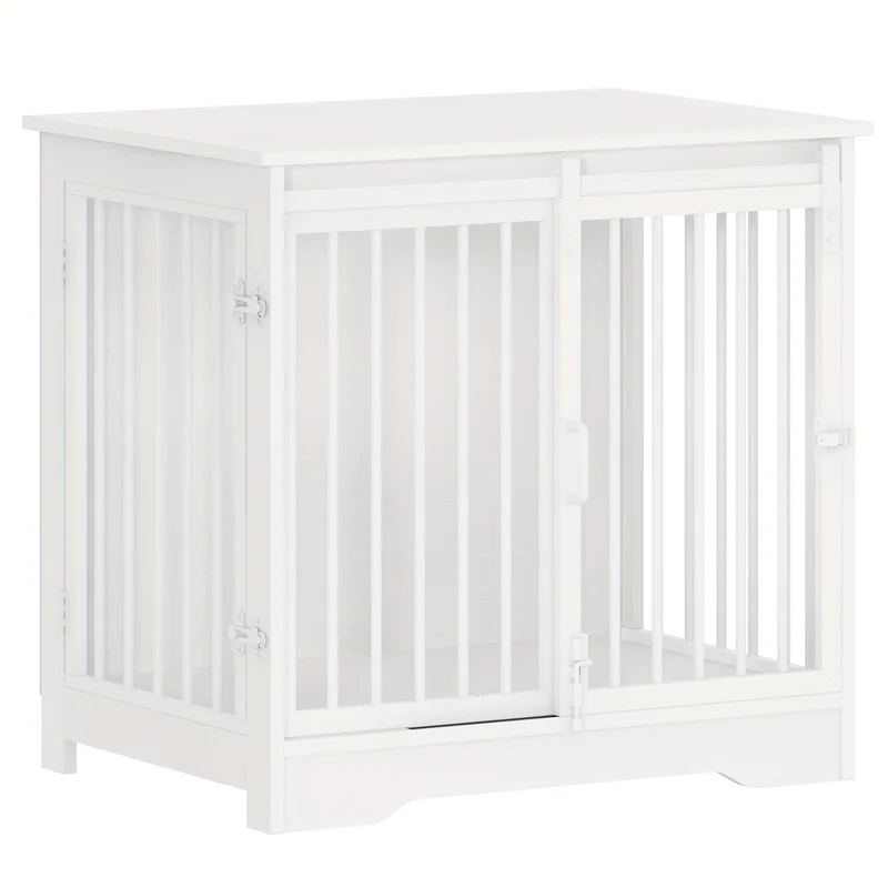 Hondenbench – Hondenkooi – Hondenhok – Bench – Hondenbox – Modern Design – 2 Schuifdeuren Met Slot – 65x110x81 cm – Geschikt Voor Grote Honden Tot 100 kg