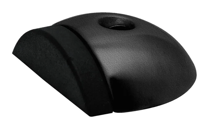 Oxloc DEURSTOPPER RVS ZWART 56x15MM VLOER