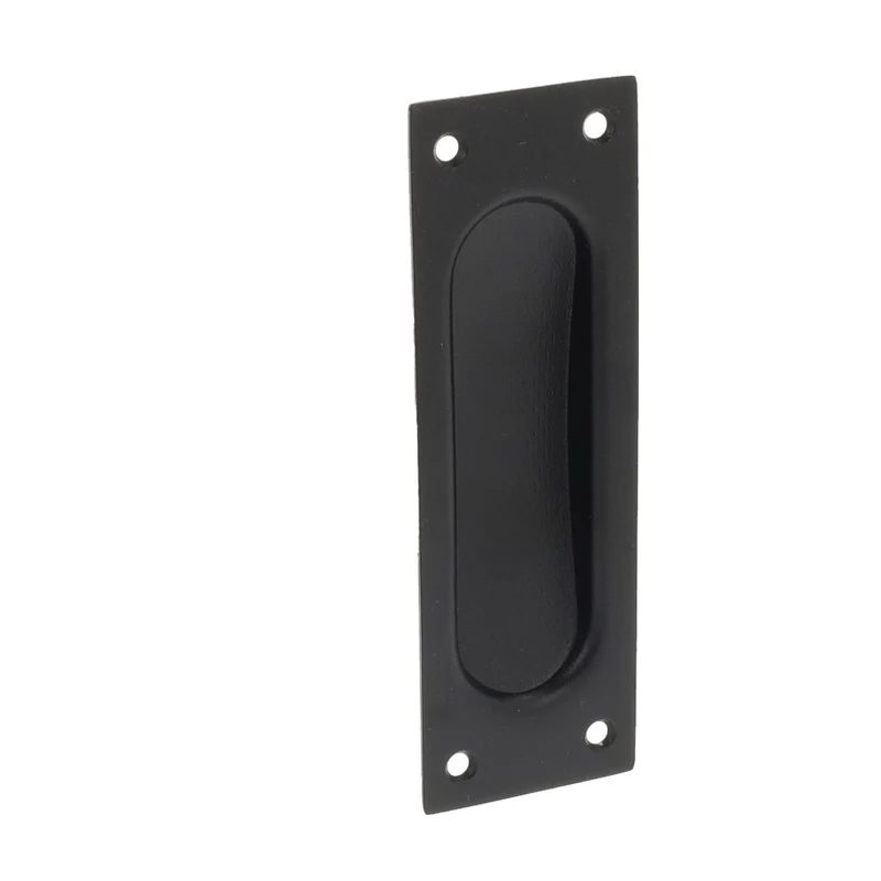 Oxloc SCHUIFDEURKOM RVS ZWART RECHTHOEKIG 120.5MM