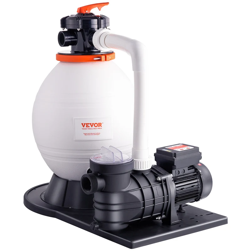 Zandfilterpomp – Zwembadpomp – Filterpomp – Zwembadfiltersysteem – Waterpomp – 850W Vermogen – 18.000 Liter Per Uur Capacity – Wit Variant