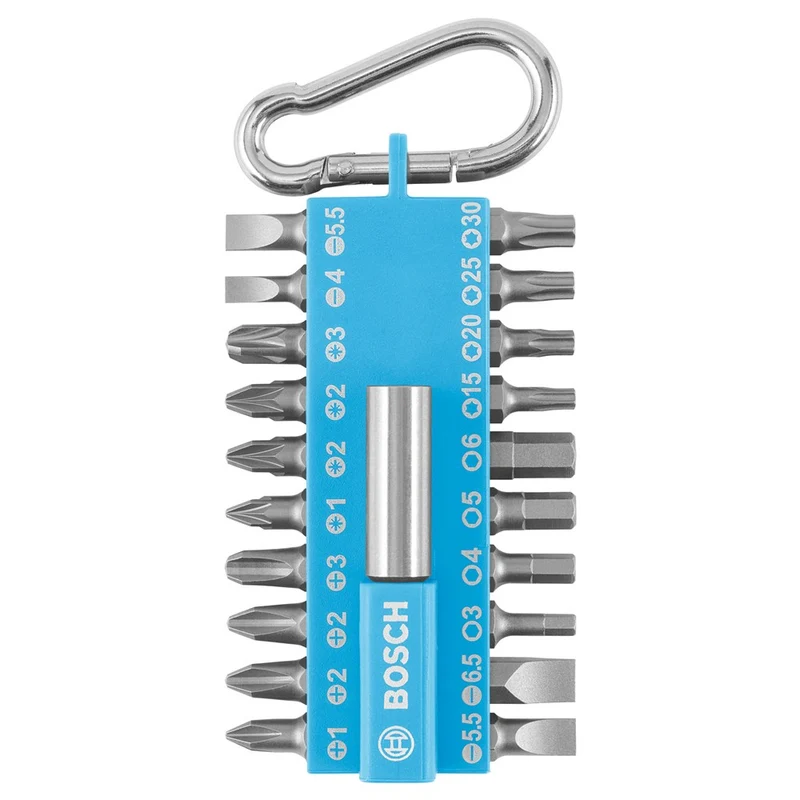 Bosch SCHROEVEN MP DISPLAY 21-DELIGE BITSET (LICHTBLAUW)