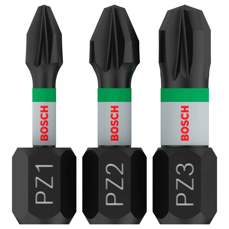 Bosch SCHROEFBIT IMPACT CONTROL PZ1/2/3 25MM 3ST