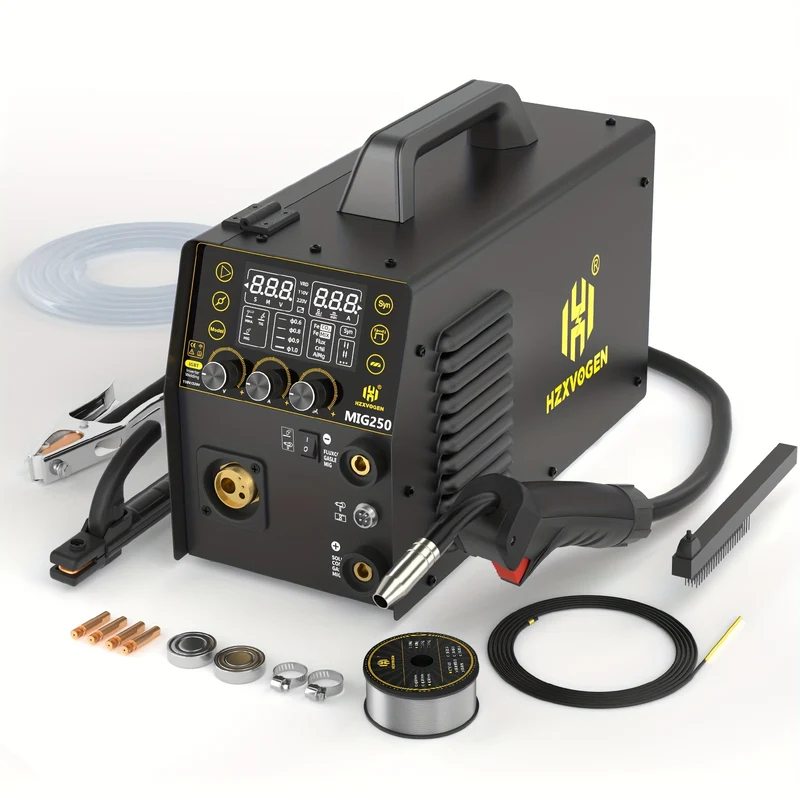 Lasmachine – Mig-lasmachine – TIG-lasapparaat – Elektrisch lasapparaat – Multi-process lasmachine – 250A Vermogen – Digitaal LED-display