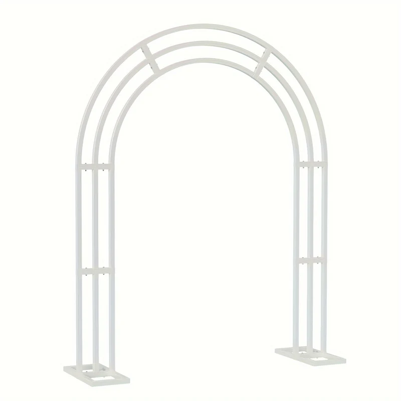 Metalen Tuinboog – Tuinboog Witte Boog Feestboog Bloemenboog – 200x260 cm – 100% IJzer – Stevig & Duurzaam