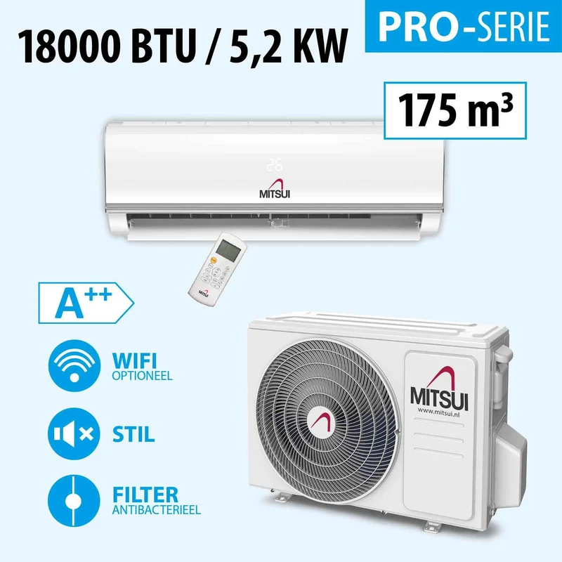 MITSUI PRO 18000BTU (A++) 175m3 KOELEN