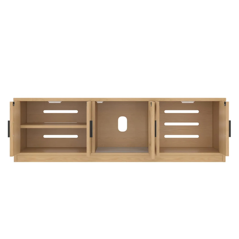 Schoenenkast – Schoenenrek – Schoenendoos – Smalle Schoenenkast – Schoenopberger – Verborgen Kattenverblijf – Ventilatie & Krabpaal – Rattan Multifunctioneel Meubel 140x40x45,5 cm