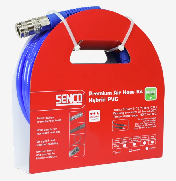 Senco luchtslangkit universeel hybride PVC 6,5mmx10meter - 4000651