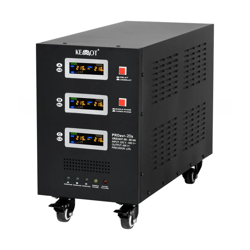 Automatische Driefasige Spanningsstabilisator 20000 VA 3% 230V – Hoogwaardige Spanningregelaar voor Industrie en Bedrijf