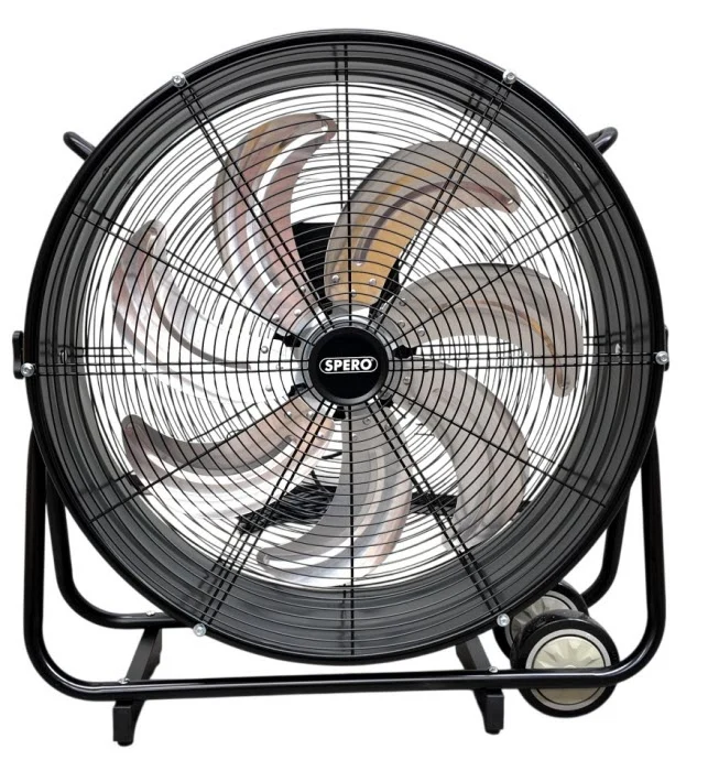 14.000 m3/h - 60cm Fan Geluidsarm Industrie Drum Vloerventilator Kantelbaar - SPV601 ``uitverkocht tot 01-10-2026``