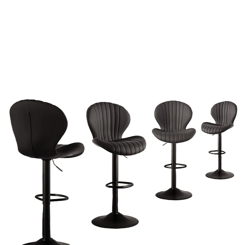Barstoel – Barkruk – Barstoel Set – Keukenstoel – Barstoel Met Rugleuning – 360° Draaibaar – Metaal – Zithoogte Barkruk
