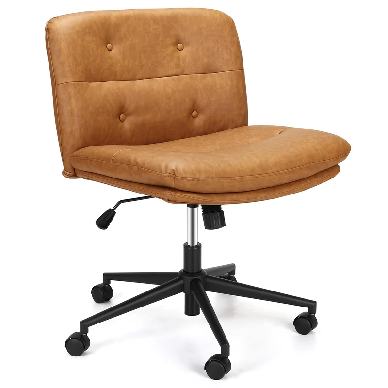 Bureaustoel – Office Chair – Gamingstoel – Computerstoel – Make-upstoel – Verstelbaar in hoogte – Brede zitting 63,5 cm – Robuust metalen frame