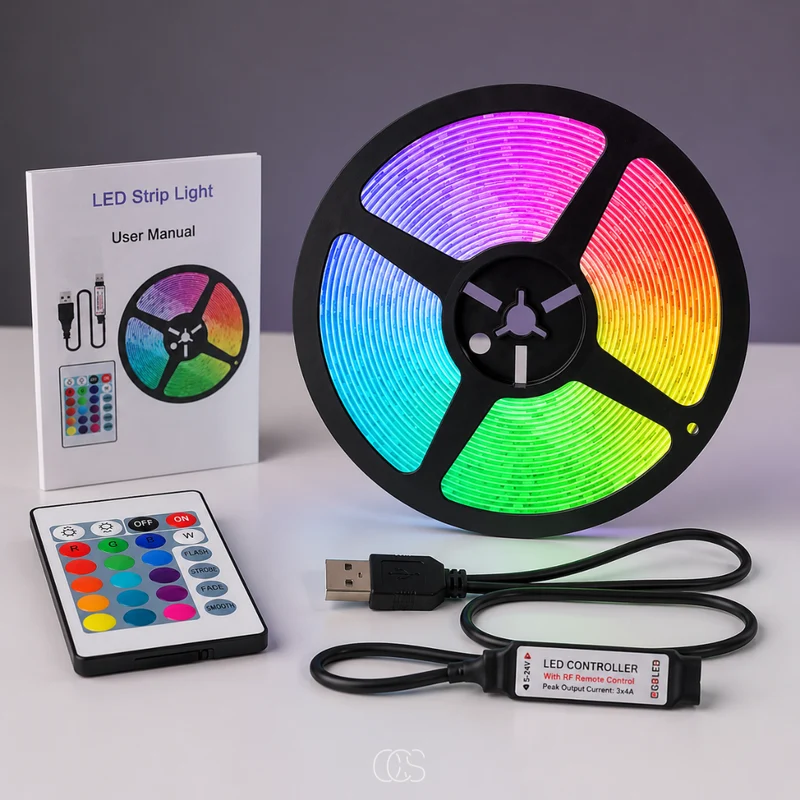 OCS - RGB LED Strip - Zelfklevende Sfeerverlichting met Afstandsbediening
