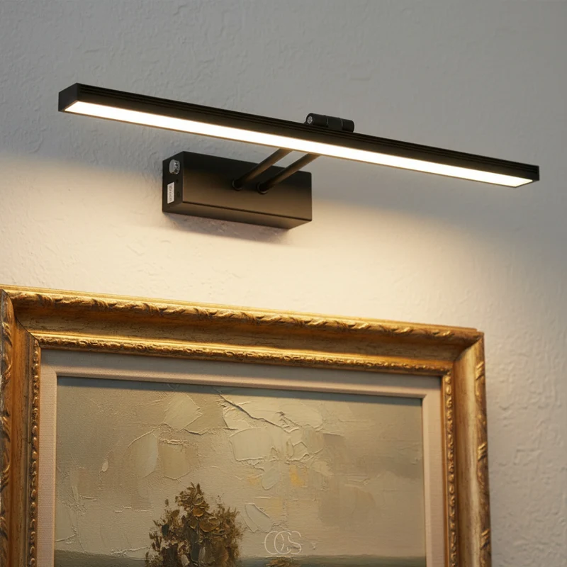 OCS - frys LED Wandlamp Goud - Dimbaar met Afstandsbediening - Schilderij & Spiegel Lamp