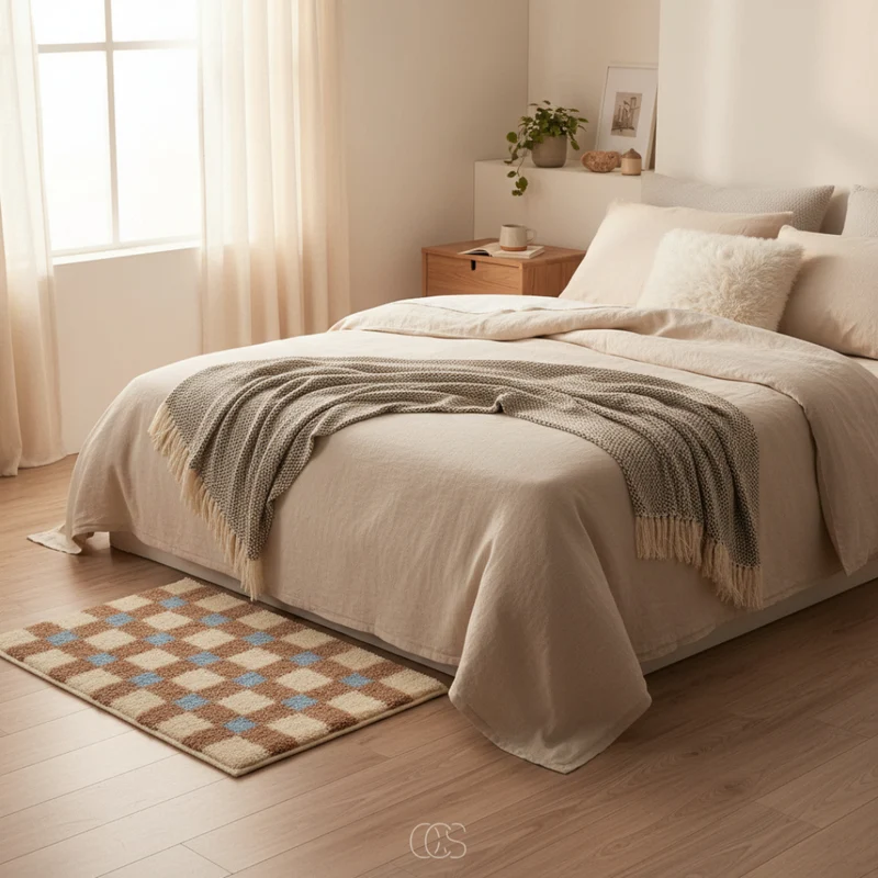 OCS - check scandinavisch vloerkleed