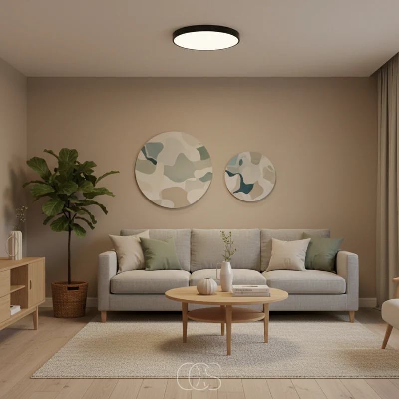 OCS - Ronde & Platte LED Plafondlamp – Modern Design in Wit of Zwart