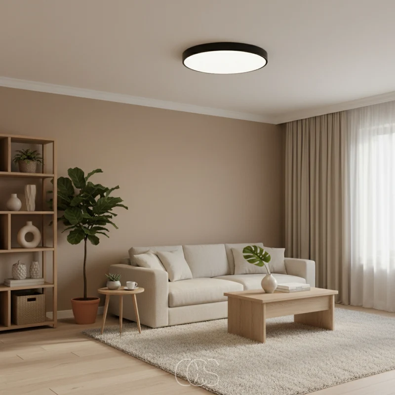 OCS - Ronde & Platte LED Plafondlamp – Modern Design in Wit of Zwart