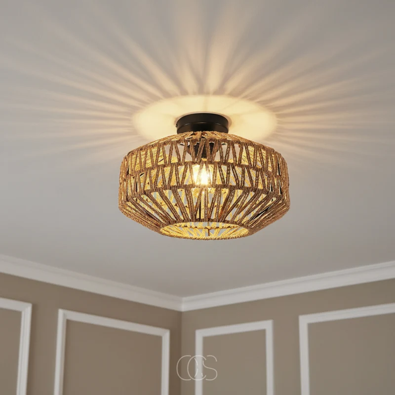 OCS - Lina Rotan Plafondlamp