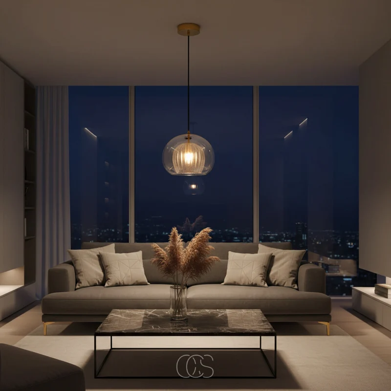 OCS Bolv Glazen Hanglamp