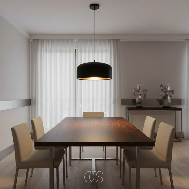 OCS - Retro Hanglamp – Scandinavisch Design van Glas & Metaal