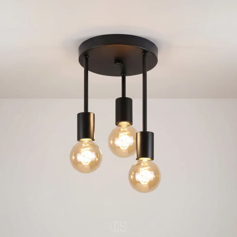 OCS - Industriële vintage Plafondlamp - plafondspot