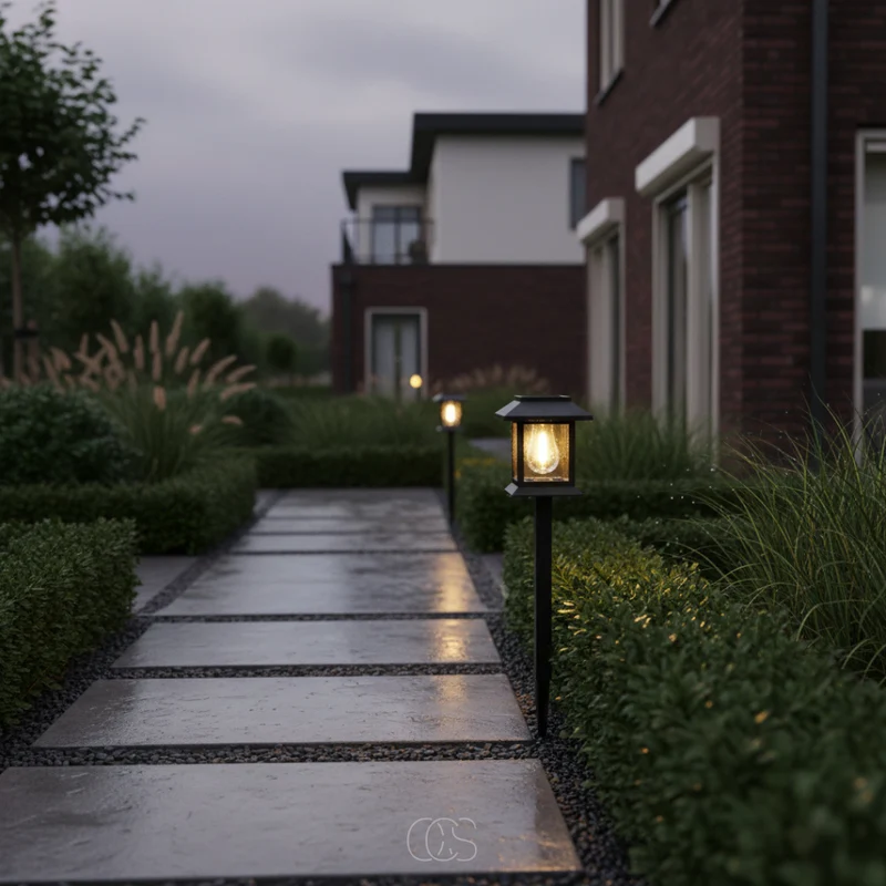 OCS - Gosby Solar Tuinpaalverlichting - op zonne-energie & automatisch aan/uit