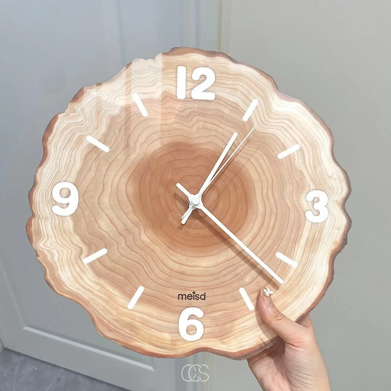 OCS - Stille Houten Wandklok