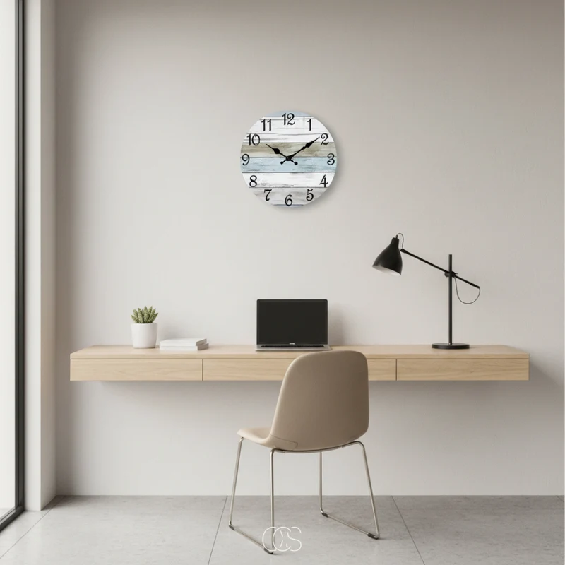 OCS - Stille Blauwe Ronde WandKlok