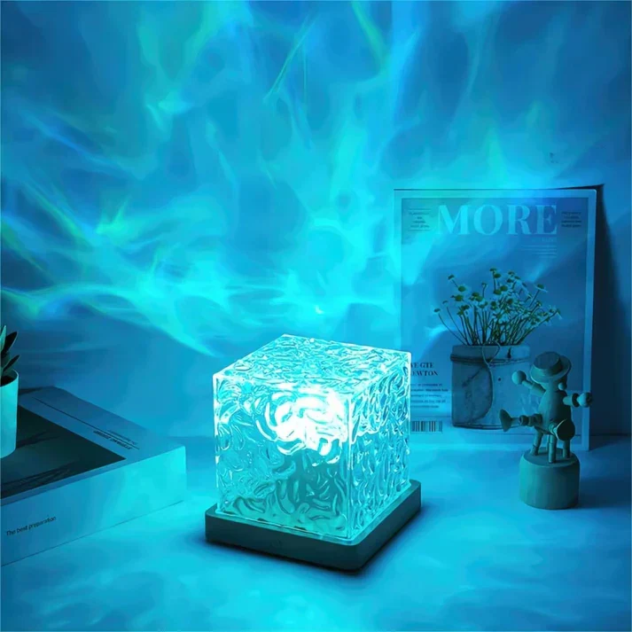 OCS - Noorderlicht Projectorlamp – Draadloze Sfeerlamp met 16 Kleuren en Timerfunctie