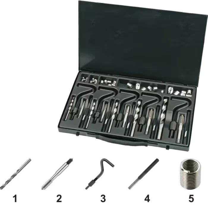 Phantom Set Phan-Coils Metrisch‚ (combinatie) M5‚ M6‚ M8‚ M10‚ M12 (Serie 28.880)