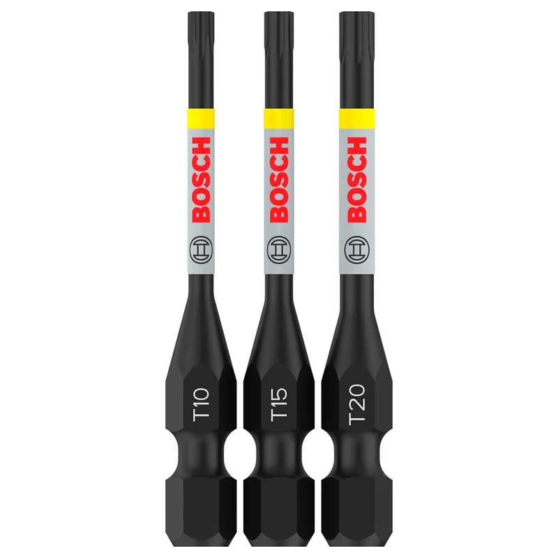 Bosch 3 PRO BITS IMPACT T10 T15 T20 55MM
