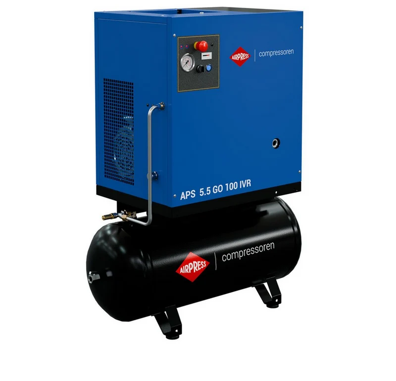 Airpress Schroefcompressor APS 5.5 GO 100 Combi IVR 5.5 pk/4 kW - 361905-100-IVR