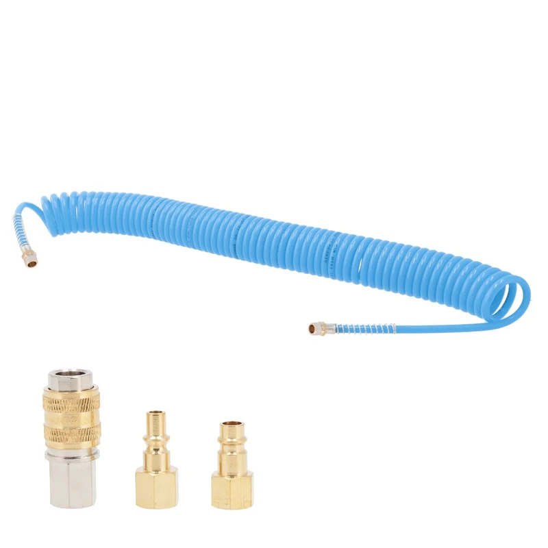 Airpress Spiraalslang PU 10 meter 5x8mm 1/4" - 4304236