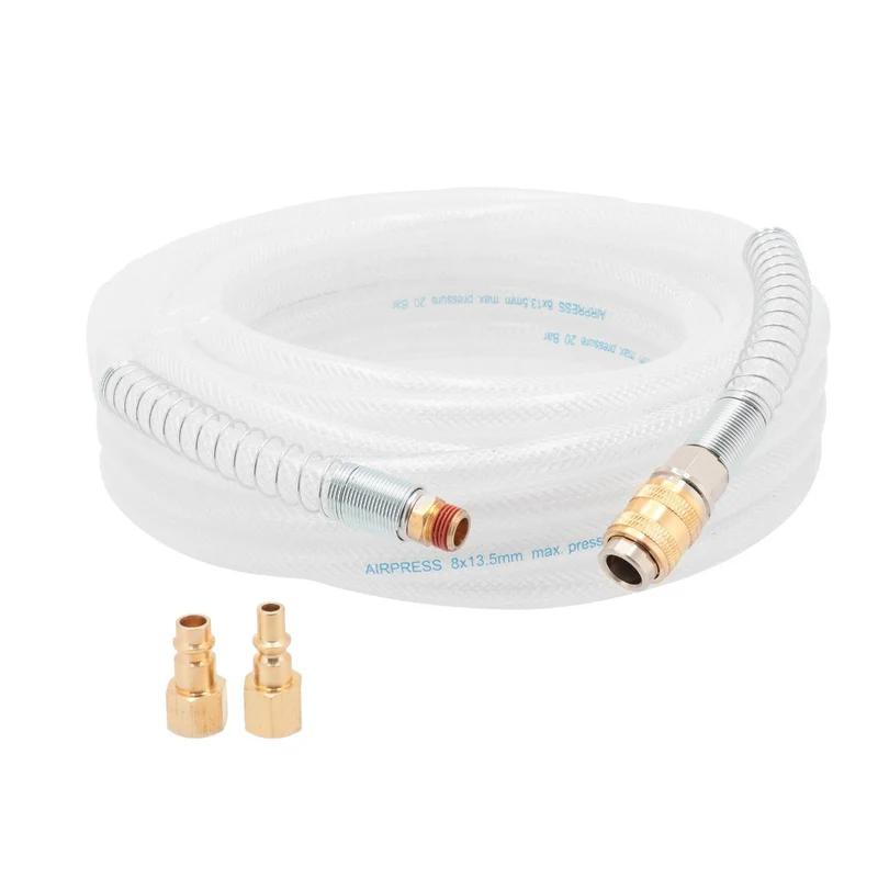 Airpress Luchtslang PVC 10 meter gevlochten 1/4" - 40480