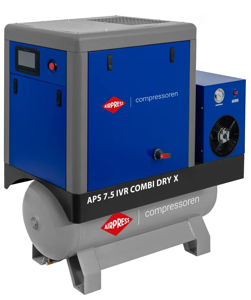 Airpress Schroefcompressor APS 7.5 IVR Combidry X – 369957-IVR