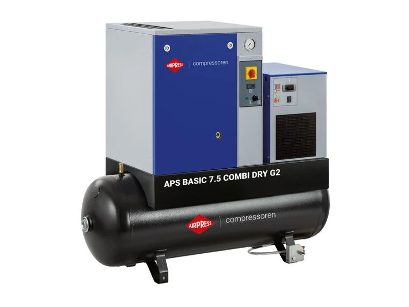 Airpress Schroefcompressor 7.5 Combi dry APS 240V - 362958