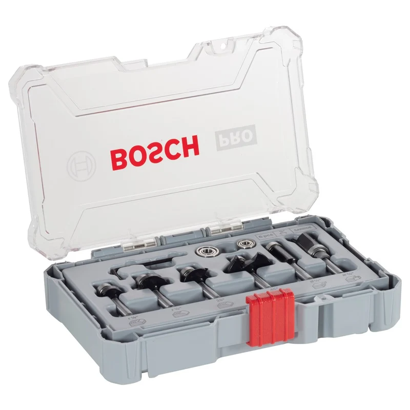Bosch 6-DELIGE FREZENSET AFRONDEN EN PROFILEREN 1/4