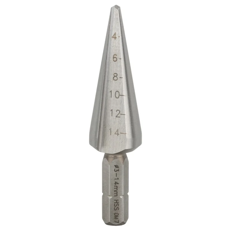 Bosch CONISCHE PLAATBOOR HSS ZESKANTSCHACHT 3-14, 60 MM 1/4